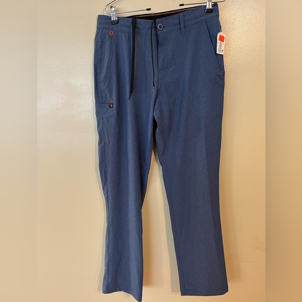 Salt Life Men’s Blue Performance Stretch Draw String Pants Size 30/32 NWT